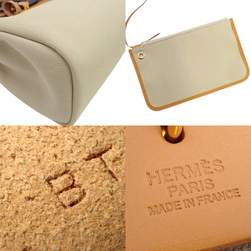 [Unused]  Alerbag Zip PM, Toile Ash leather, beige, black, brown, gold hardware, B stamp.