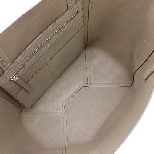 Cabas Phantom Small Leather Tote Bag in Taupe (Old Logo)