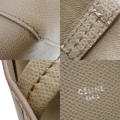 Cabas Phantom Small Leather Tote Bag in Taupe (Old Logo)