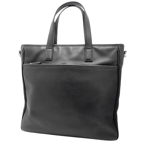 2WAY Leather Handbag, NERO (Black), 2VG033, Shoulder Bag, Crossbody Bag, Business Bag, Briefcase