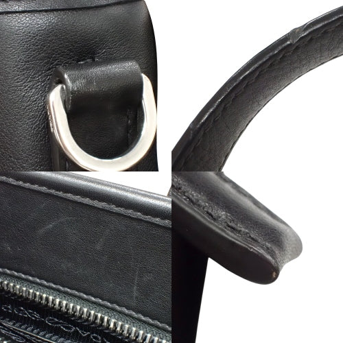 2WAY Leather Handbag, NERO (Black), 2VG033, Shoulder Bag, Crossbody Bag, Business Bag, Briefcase