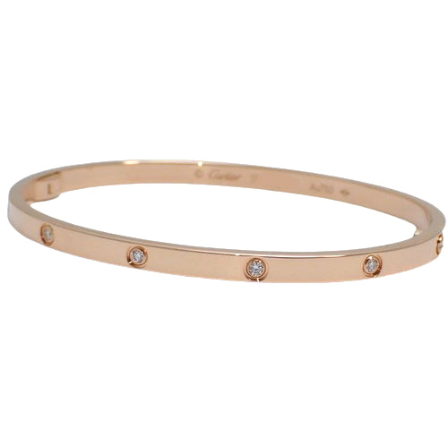 Love Bracelet, Small Model, Diamond 0.21, Pink Gold (K18PG), Accessory, Jewelry, 10PD