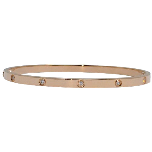 Love Bracelet, Small Model, Diamond 0.21, Pink Gold (K18PG), Accessory, Jewelry, 10PD