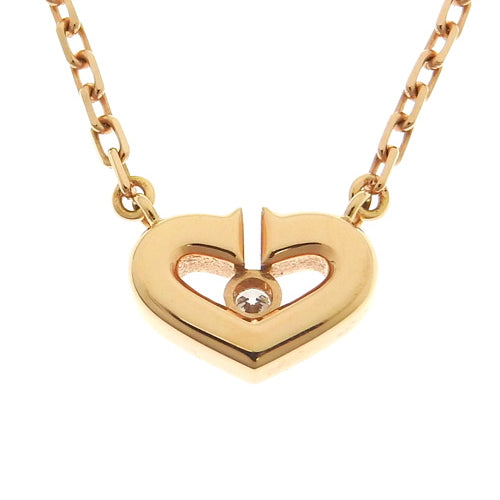 C-Heart Necklace, Diamond, Pink Gold (K18PG), Accessory, Jewelry, 1PD