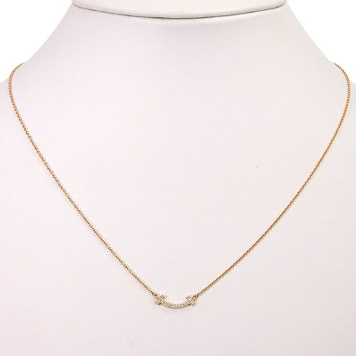 Smile Pendant, Diamond, Pink Gold (K18PG), Accessory, Jewelry