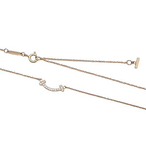 Smile Pendant, Diamond, Pink Gold (K18PG), Accessory, Jewelry