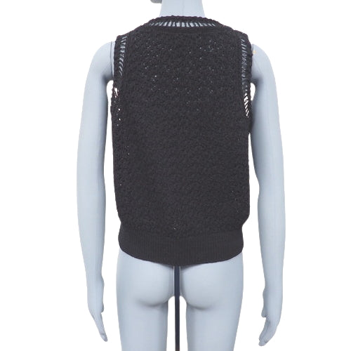 Logo Knit Vest, Size 38, Apparel, Fashion, Lace