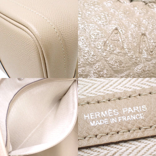 Garden Party PM, Voe Epsom leather, palladium hardware, trench color, silver hardware, A stamp.