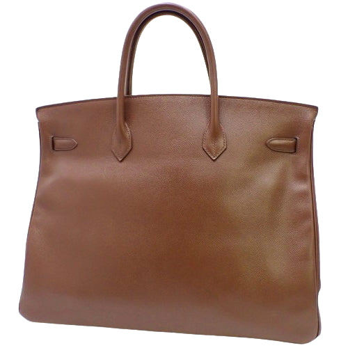 Birkin 40 Havana Couchvel Gold Hardware A Stamped Tote Bag