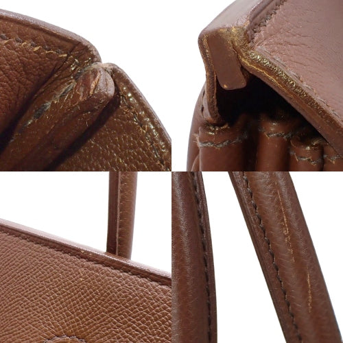 Birkin 40 Havana Couchvel Gold Hardware A Stamped Tote Bag