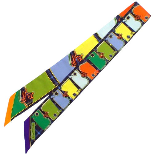 CAMAILE (Camaille) Twilly, Apparel, Fashion Accessory, Bag Accessory, Check Pattern, Silk