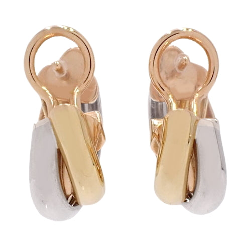 トリニティ ピアス イエローゴールド K18YG ピンクゴールド K18PG K18 ホワイトゴールド WG アクセサリー ジュエリー スリーカラー フープ