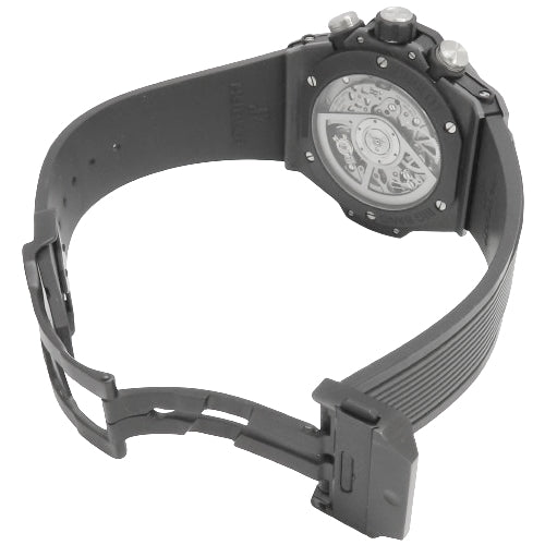 [2022 Warranty] Big Bang Unico Black Magic 441.CI.1170.RX CE/Rubber Automatic Watch, Purchased in March 2022, Black
