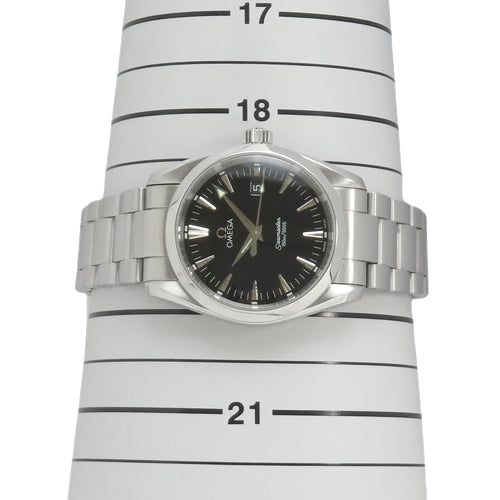 Seamaster Aqua Terra 150 2518.50 Stainless Steel SS Quartz Black Silver