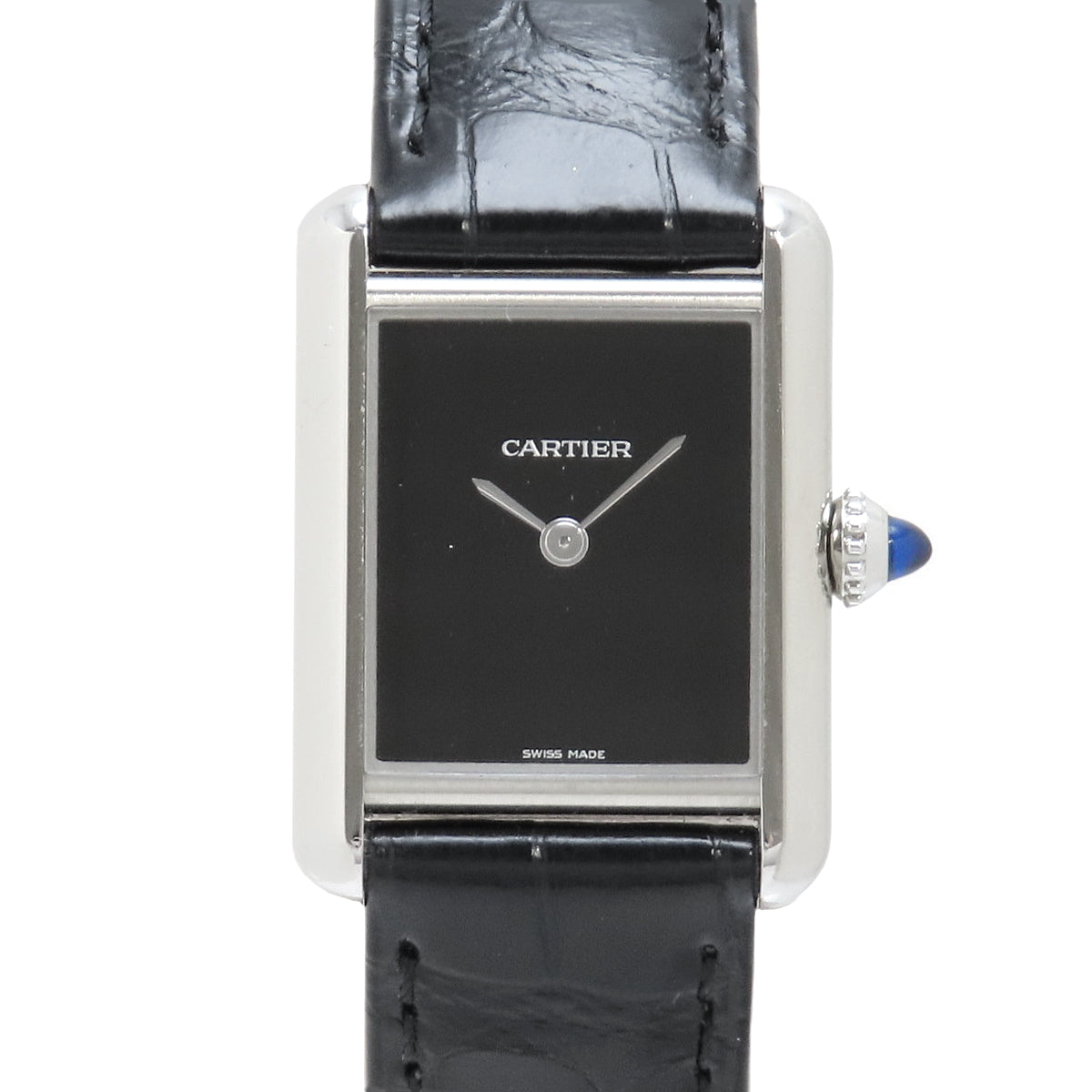 [2023 Warranty] Tank Mast SM WSTA0071 SS Stainless Steel/Crocodile Quartz Movement Purchased February 2023 Black
