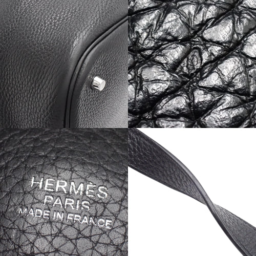 Picotin Lock Ecclat GM, Triomphe Clemence Swift, Palladium Hardware, Toffee, Silver Hardware, A stamp.