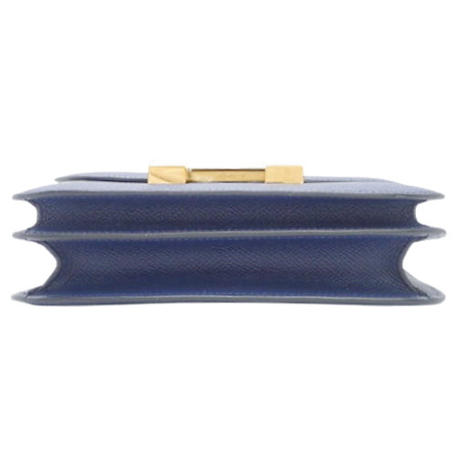[New] Constance Mini 3 Miroir, Epsom calfskin, Bleu Plus, gold hardware, B stamp.