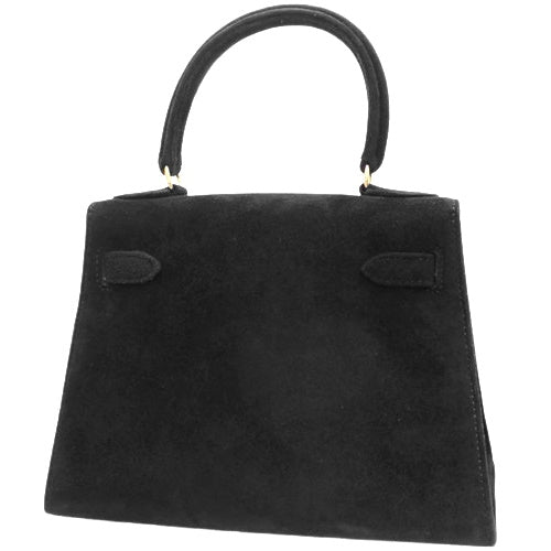 Mini Kelly (exterior stitching) Doblis Black, gold hardware, 〇X stamp.