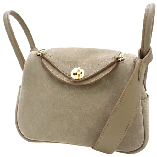 [New]  Lindy Mini, Grizzly Swift, Gris Caille, Etoupe/Etoupe, Gold Hardware, W stamp.