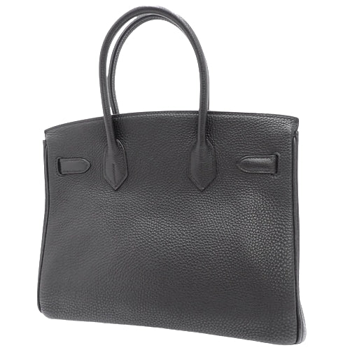 Birkin 30 Togo, Palladium hardware, Black, Silver hardware, □H stamp