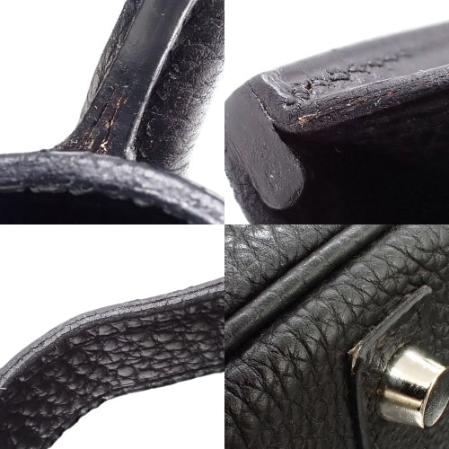 バーキン 30 トゴ パラジウム金具 ブラック シルバー金具 □H刻印