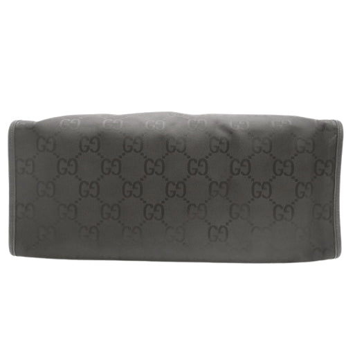 Gucci Off The Grid Tote Bag, Leather &amp; GG Nylon, Black, ‎630353 H9HAN 1000, 2-way shoulder bag.