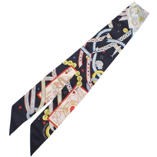 Dame de Coeur クールドレーヌ ツイリー シルク ラインストーン ファッション小物 バッグ小物 トランプ柄 ビジュー