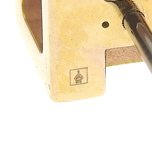 Cage d'H H Cube Earrings, Metal (GP), Accessory, Jewelry