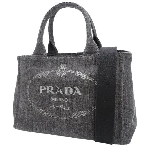 CANAPA (Canapa) Canvas Bag, NERO (Black), 1BG439, 2-Way Shoulder Bag, Tote Bag.