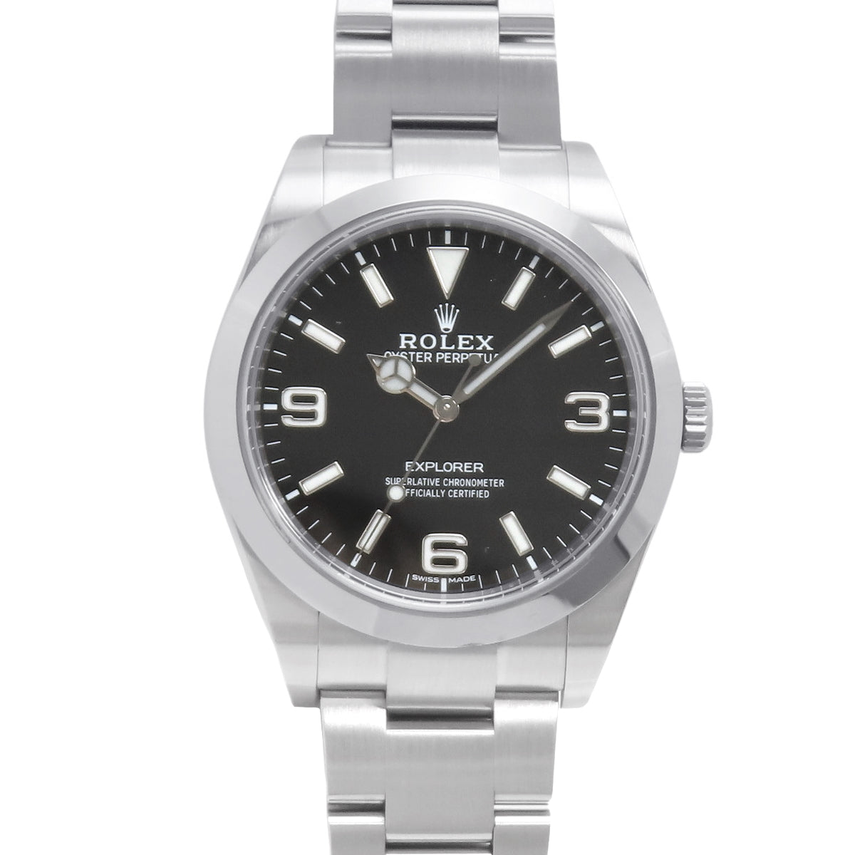 【保証書付】214270 エクスプローラー 1 SS ランダム番 自動巻き 39mm 2017年5月購入 ブラック シルバー