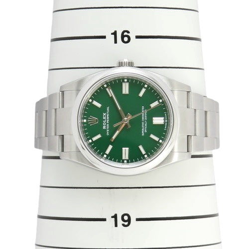 [2023 Warranty] Oyster Perpetual 126000 Stainless Steel Automatic with Random Number, Purchased in November 2023, Green and Silver