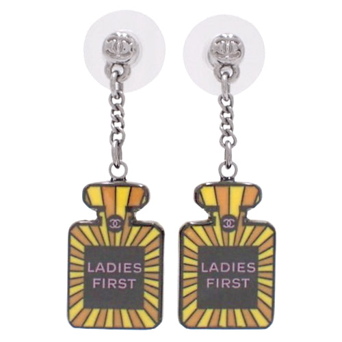 Perfume Swing Earrings, Plastic and Metal, Accessories, Jewelry, Dangle, Perfume Motif