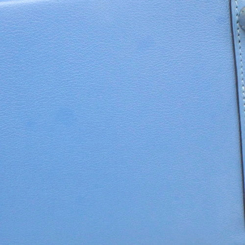 Birkin 25, Voile Swift leather, palladium hardware, Bleu Paradis (blue paradise) color, silver hardware, T stamp.