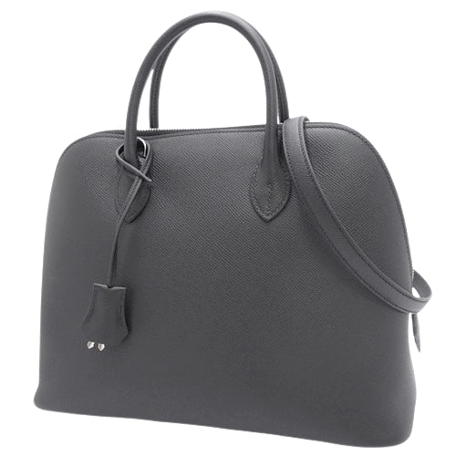 [New] Bolide 1923 30, Epsom calfskin, palladium hardware, black, silver hardware, B stamp.