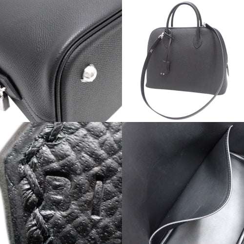 [New] Bolide 1923 30, Epsom calfskin, palladium hardware, black, silver hardware, B stamp.