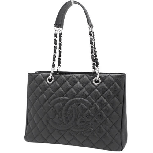 Coco Mark GST Tote, Caviar Skin, Black, A50995, Shoulder Bag, Handbag, Chain Shoulder Bag