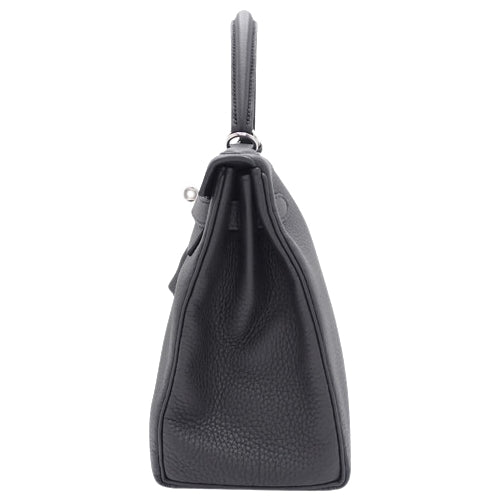 [New] Kelly 28 (inner-stitched) Togo leather, palladium hardware, black, silver hardware, W stamp.