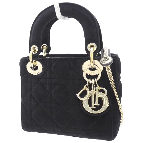 カナージュ Lady Dior レディディオール バッグ ミニ 2WAY ショルダー 肩掛け 斜め掛け スウェード/スエード