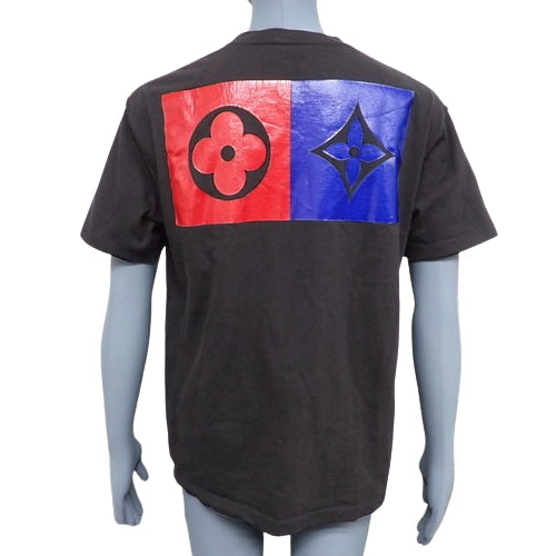 ロゴ モノグラムフラワー プリンテッド Tシャツ アパレル ファッション Ref.1854 半袖 M コットン