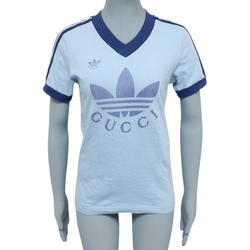 アディダス コラボ Tシャツ アパレル ファッション 半袖 GUCCI×adidas XS コットン ポリウレタン 693636