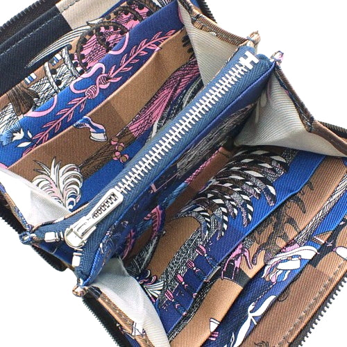 Azap Compact, Silk In, Voe Epsom leather, silk lining, palladium hardware, Ebene (dark brown) leather, silver hardware, Z stamp.