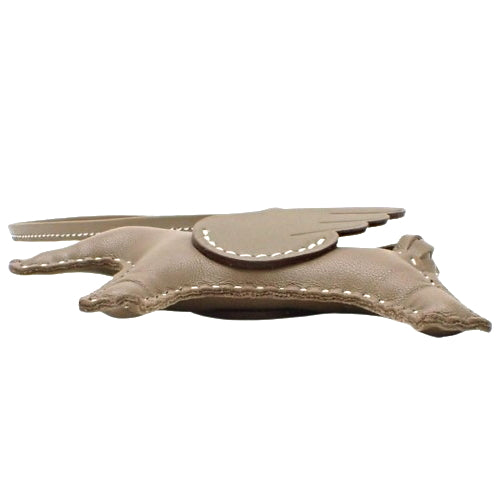 Rodeo Charm Pegasus PM Etoupe/Etoupe Lambskin with Anjou Miro W Stamp, Bag Charm, Horse Motif, Keychain