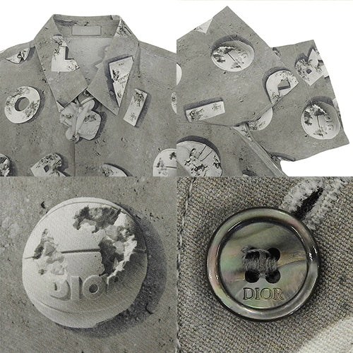 Daniel Arsham Shirt, Apparel, Fashion, Short Sleeve, Size 37, Rayon, 013C503A4846