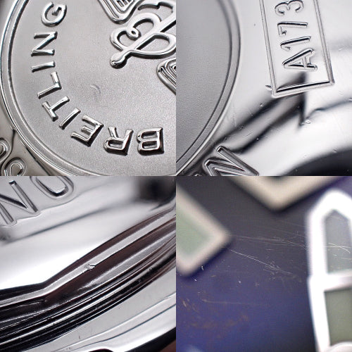 【保証書付】スーパーオーシャン 42 A17364/A187B320RC SS/ラバー 自動巻き デイト 2010年7月購入 ブラック ブラック