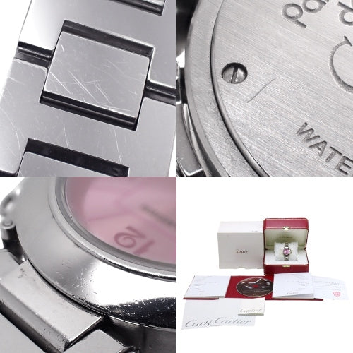 【保証書付】ミスパシャ W3140023 SS ステンレス クオーツ 2010年11月購入 ピンク シルバー