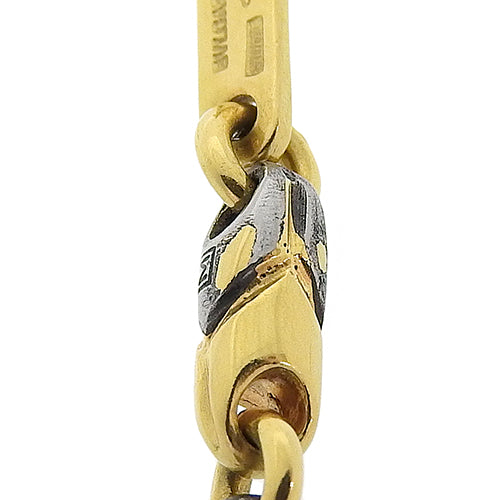 Passo Doppio Chain Necklace in 18K Yellow Gold, Stainless Steel, and Stainless Steel.