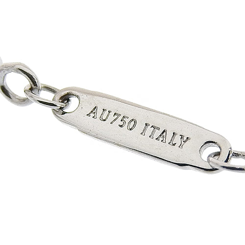 Horizontal Bar Pendant, Diamond, White Gold (K18WG), Accessory, Jewelry