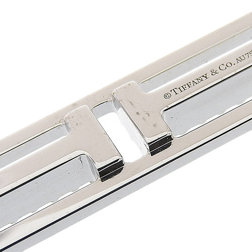 Horizontal Bar Pendant, Diamond, White Gold (K18WG), Accessory, Jewelry