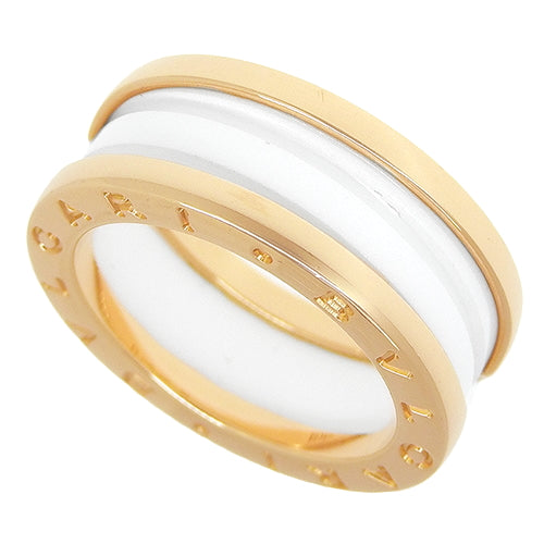 B-zero1 B-zero1 Ring 347021 (current as of February 2025) K18 Pink Gold with PG and White Ceramic, Accessory, Jewelry, B-zero1, Size 12 (52)