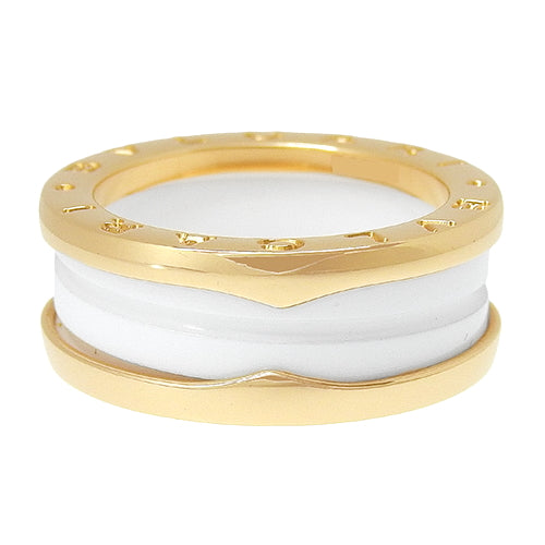 B-zero1 B-zero1 Ring 347021 (current as of February 2025) K18 Pink Gold with PG and White Ceramic, Accessory, Jewelry, B-zero1, Size 12 (52)